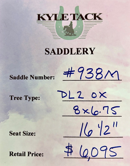 #938M - 16.5" - Kyle Tack Saddle - Image 2