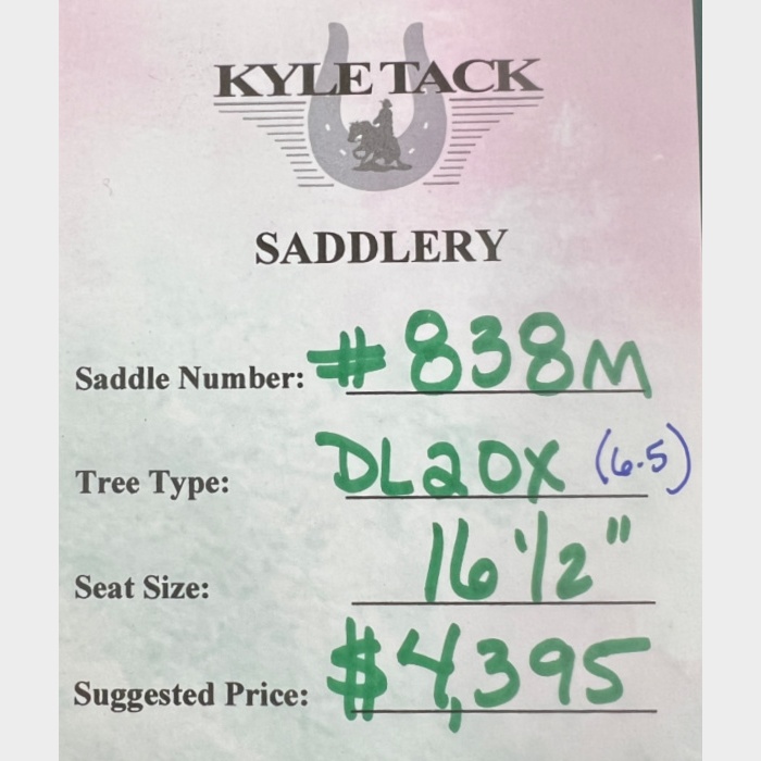 #838M - 16.5" - Kyle Tack Saddle - Image 2