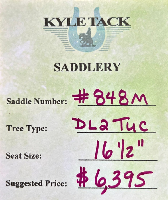 #848M - 16.5" - Kyle Tack Saddle - Image 2