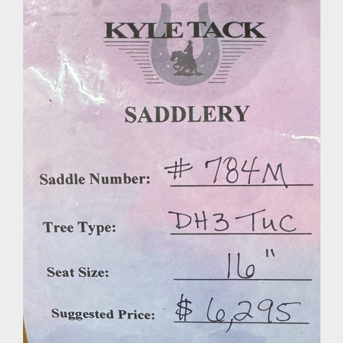 #784M - 16" - Kyle Tack Saddle - Image 2