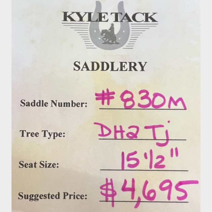#830M - 15.5" - Kyle Tack Saddle - Image 2