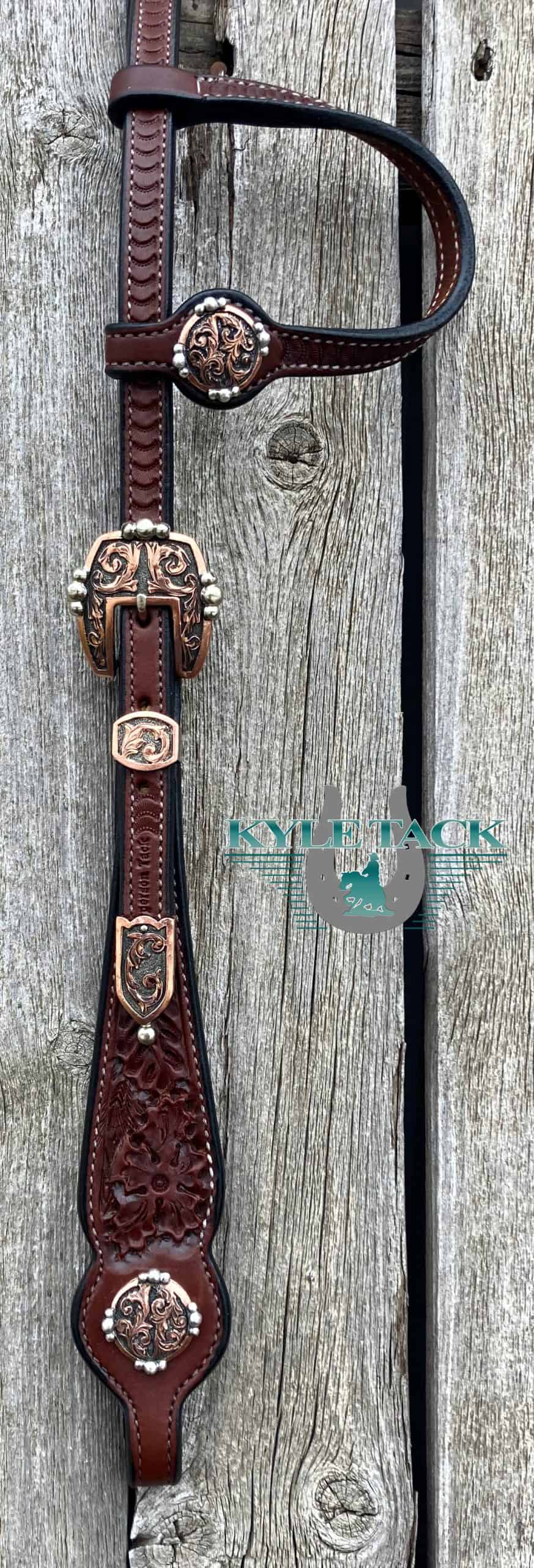 Antique Copper Headstall – Kyle Tack