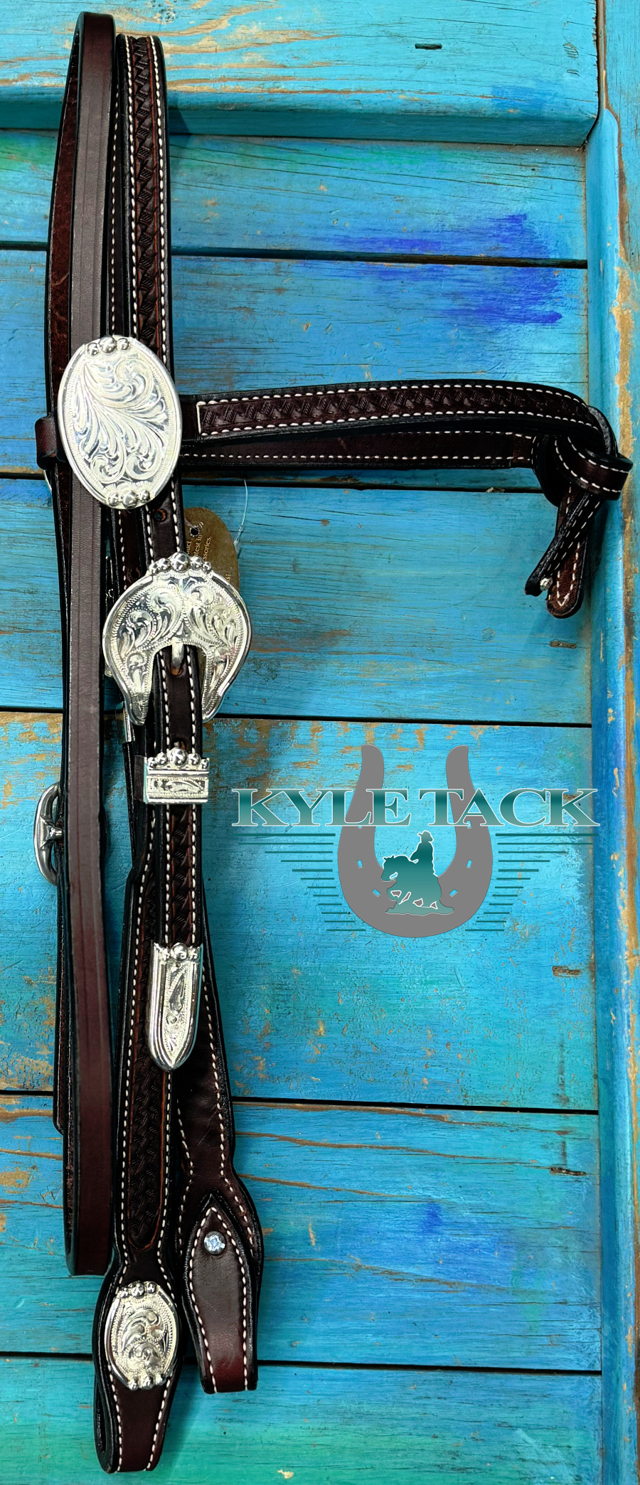 Bright Oval Dark Browband Headstall