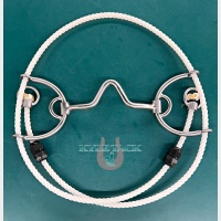 Hinson Solid V Port Rope Gag Bit * Locked Draw Cheek – Kyle Tack